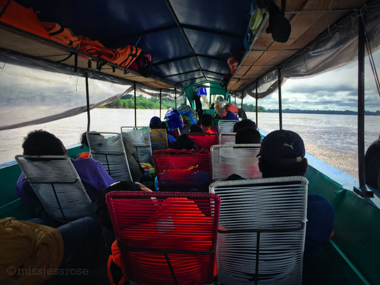 On the 8 hour boat taxi back to Nauta.