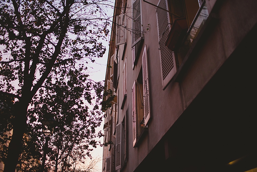 paris at dusk