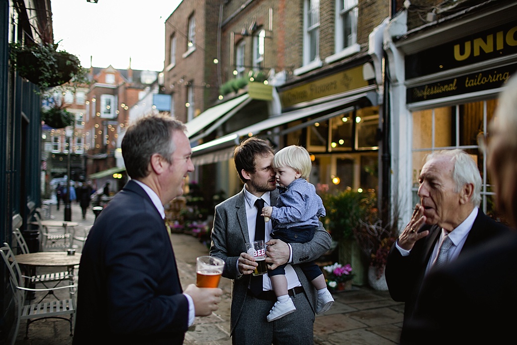 outside the pub