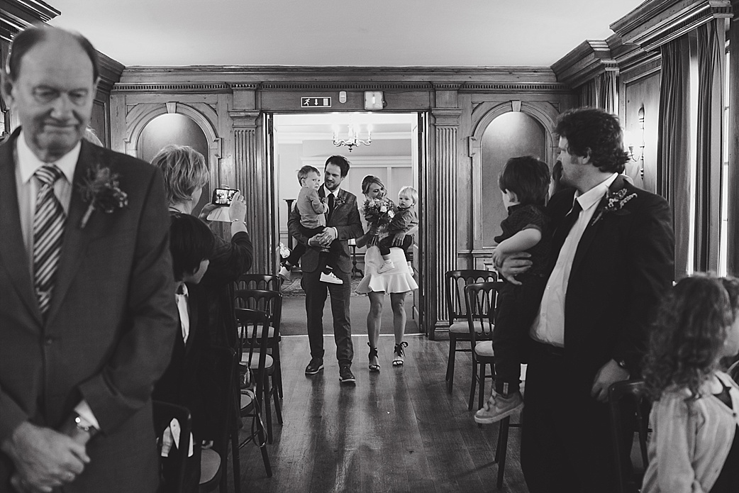 Burgh house wedding ceremony