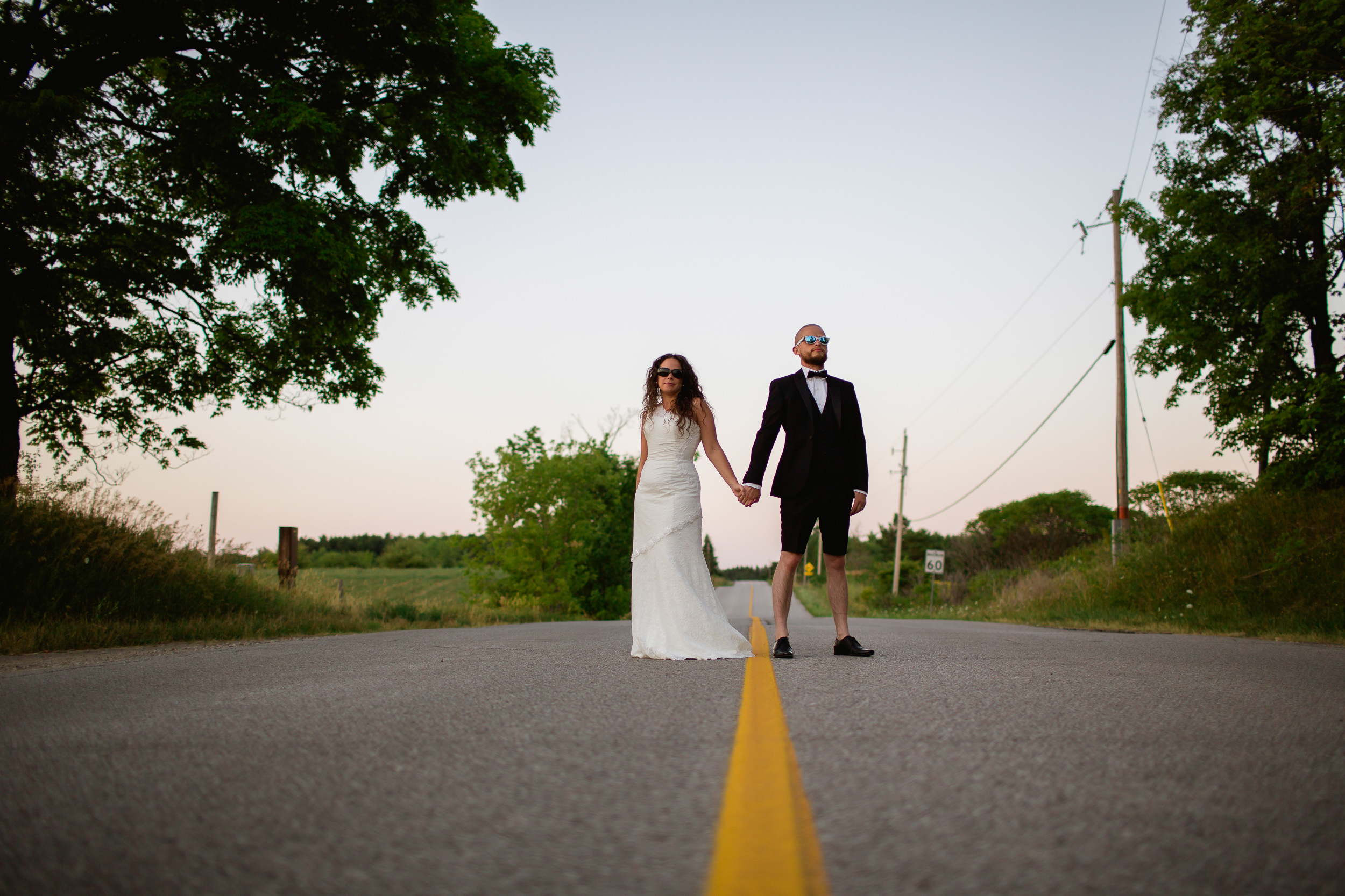 Canadian wedding - alternative wedding - married in shorts