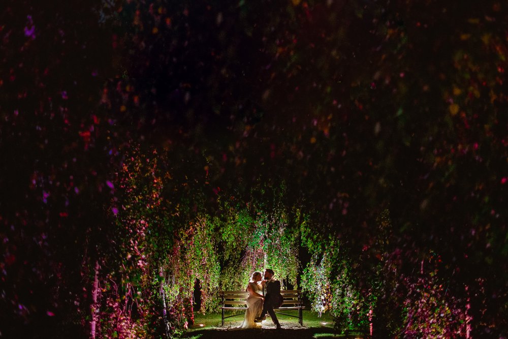 Tythe Barn wedding - Tythe barn at night - Tythe barn wedding photography