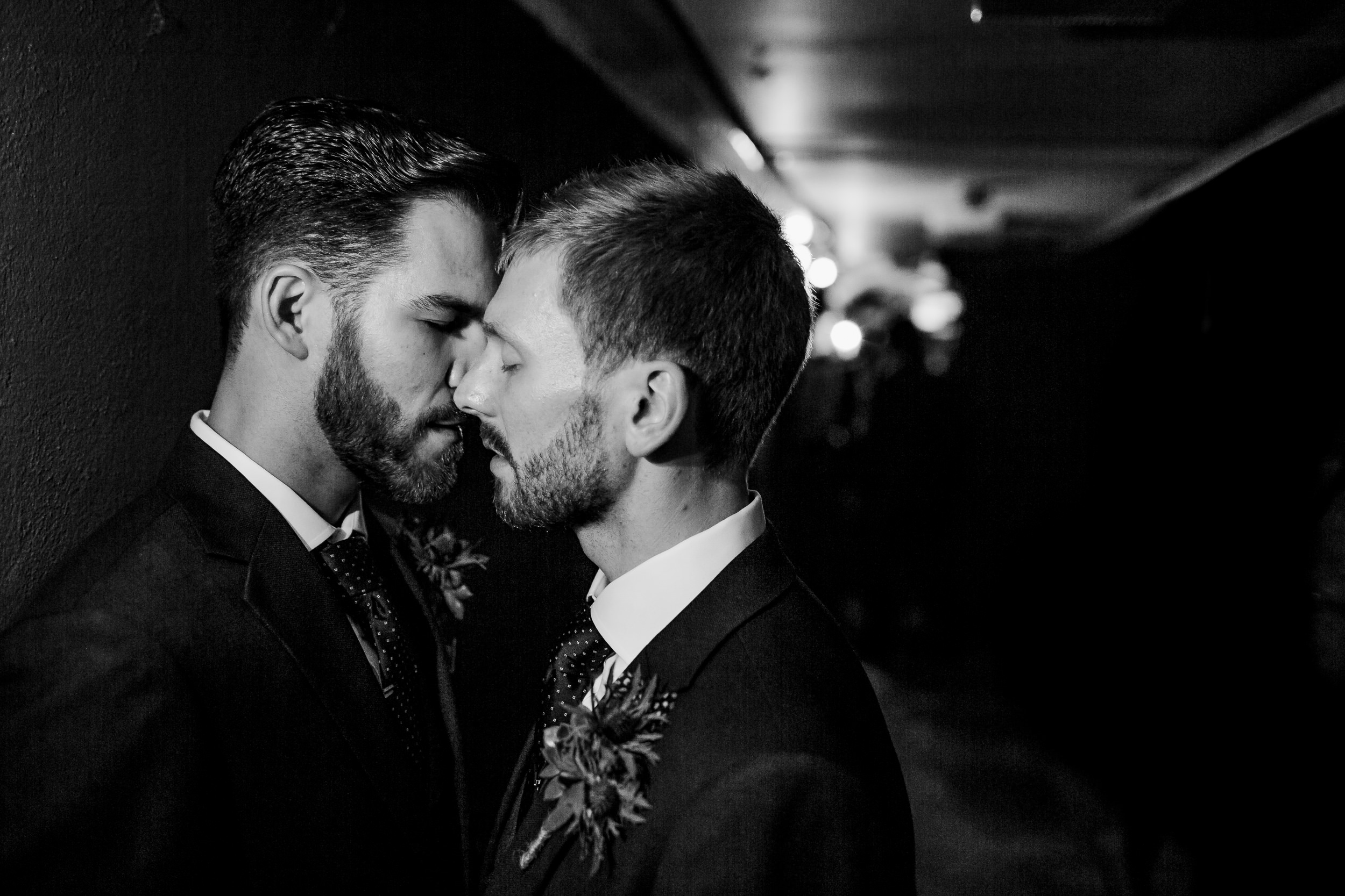 gay wedding kiss - LGBT wedding kiss - same sex wedding kiss - gay wedding photography