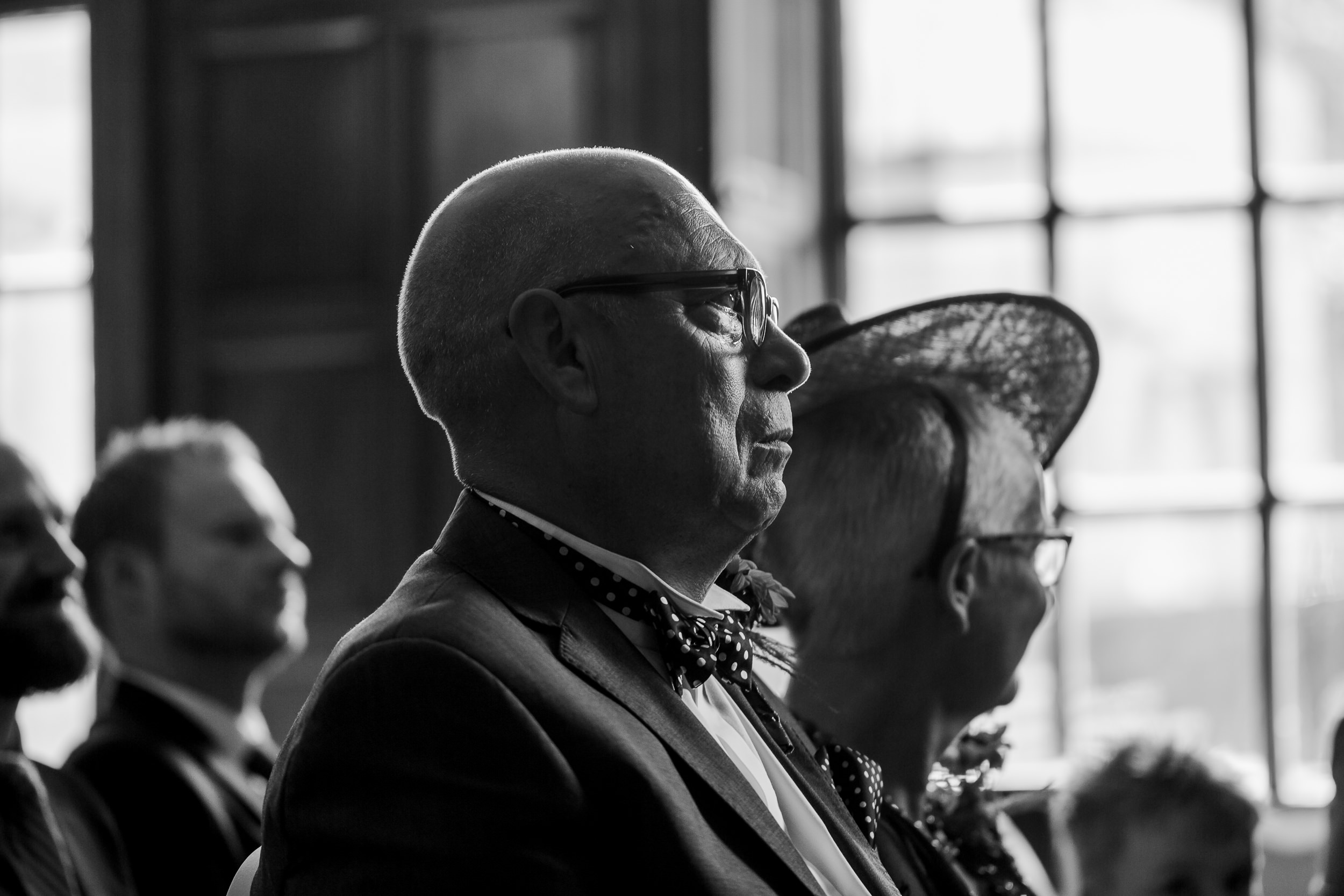 father of the bride crying - emotional dad - yorkshire wedding 