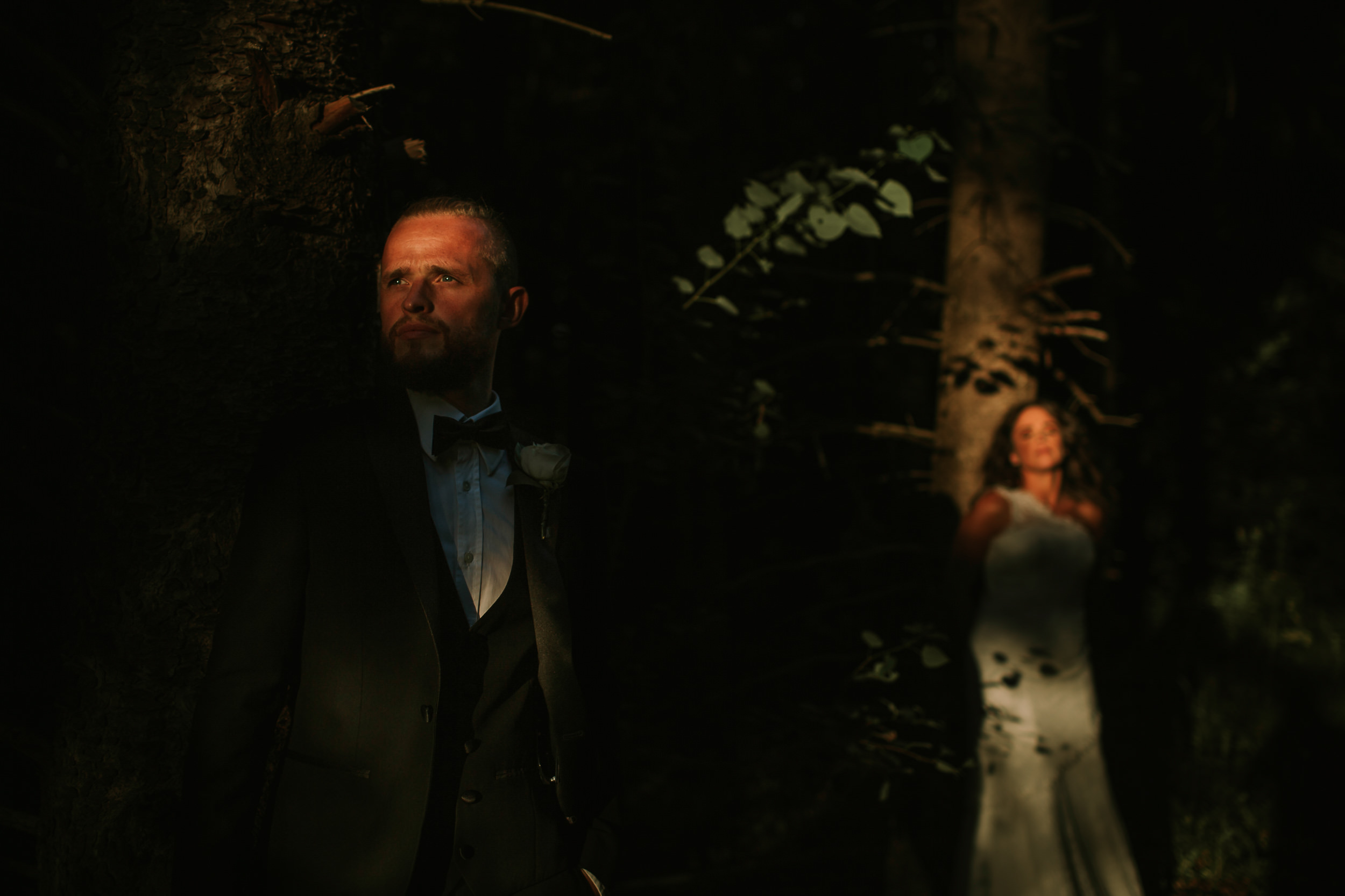 shadowy wedding images - wedding in Toronto - wedding portraits