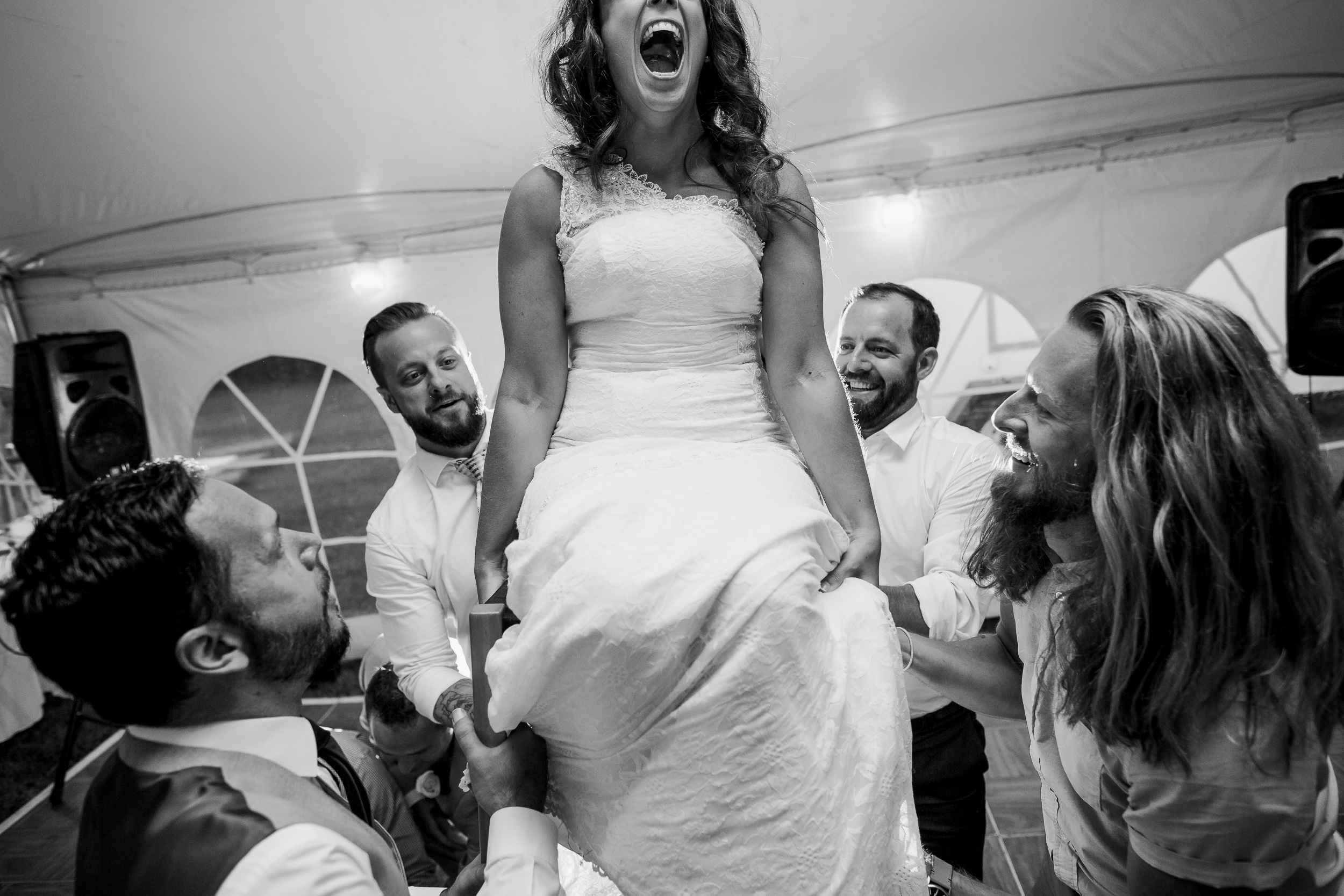 Hora dancing - Jewish wedding dancing - jewish wedding - jewish chair dance