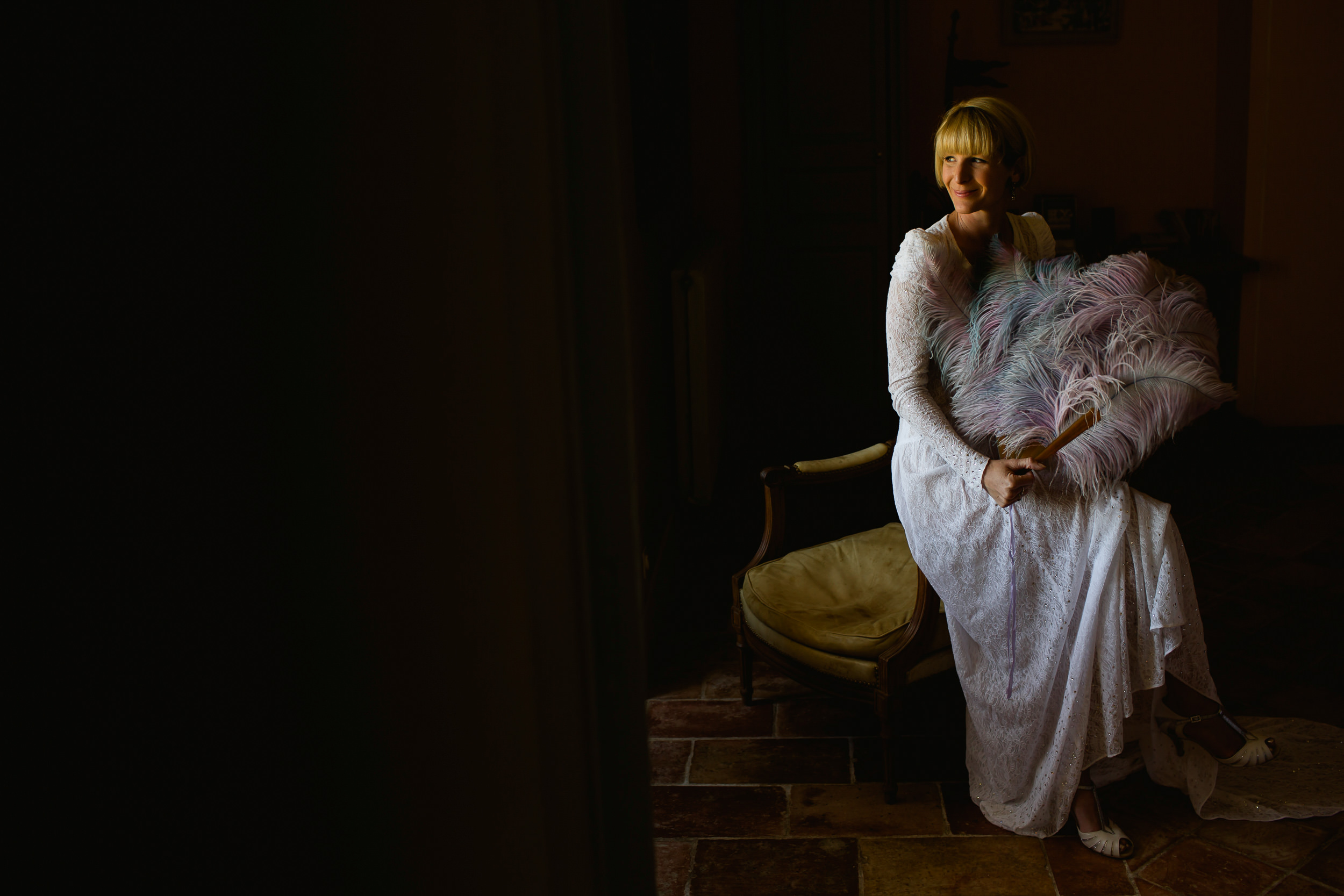 vintage bride - Vintage portraits - wedding at Castelnau Des Fieumarcon