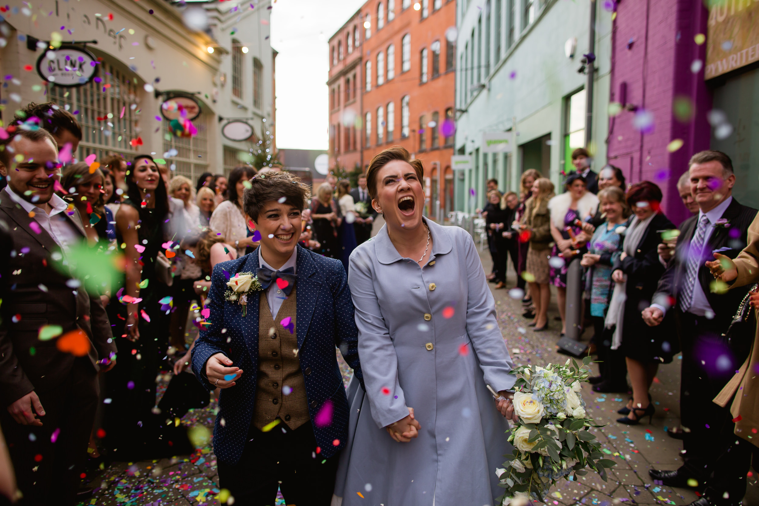 same sex wedding Custard Factory - Custard factory wedding - LGBT wedding - Birmingham wedding 
