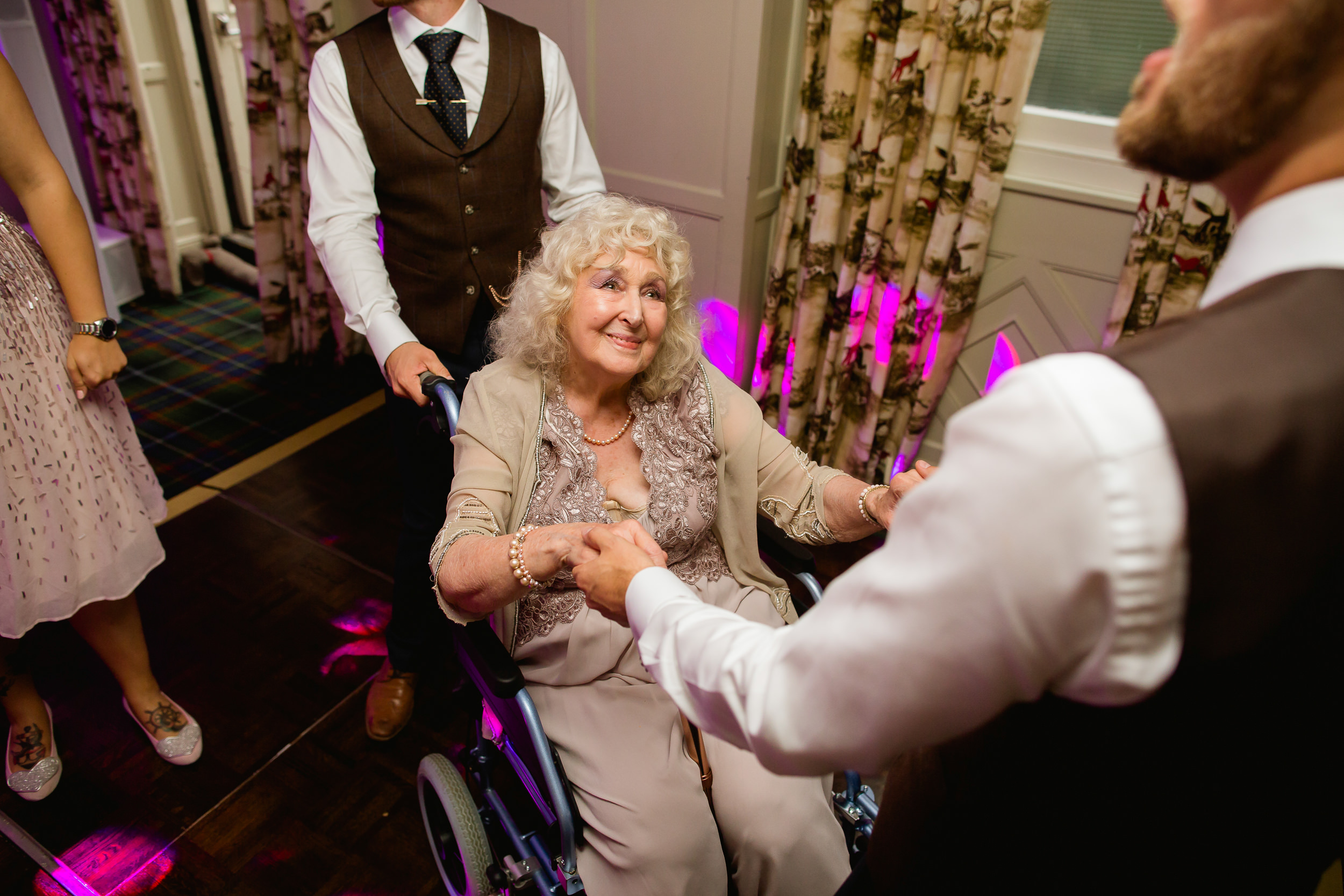 emotional wedding dance - grandmother dancing at a wedding - look of love