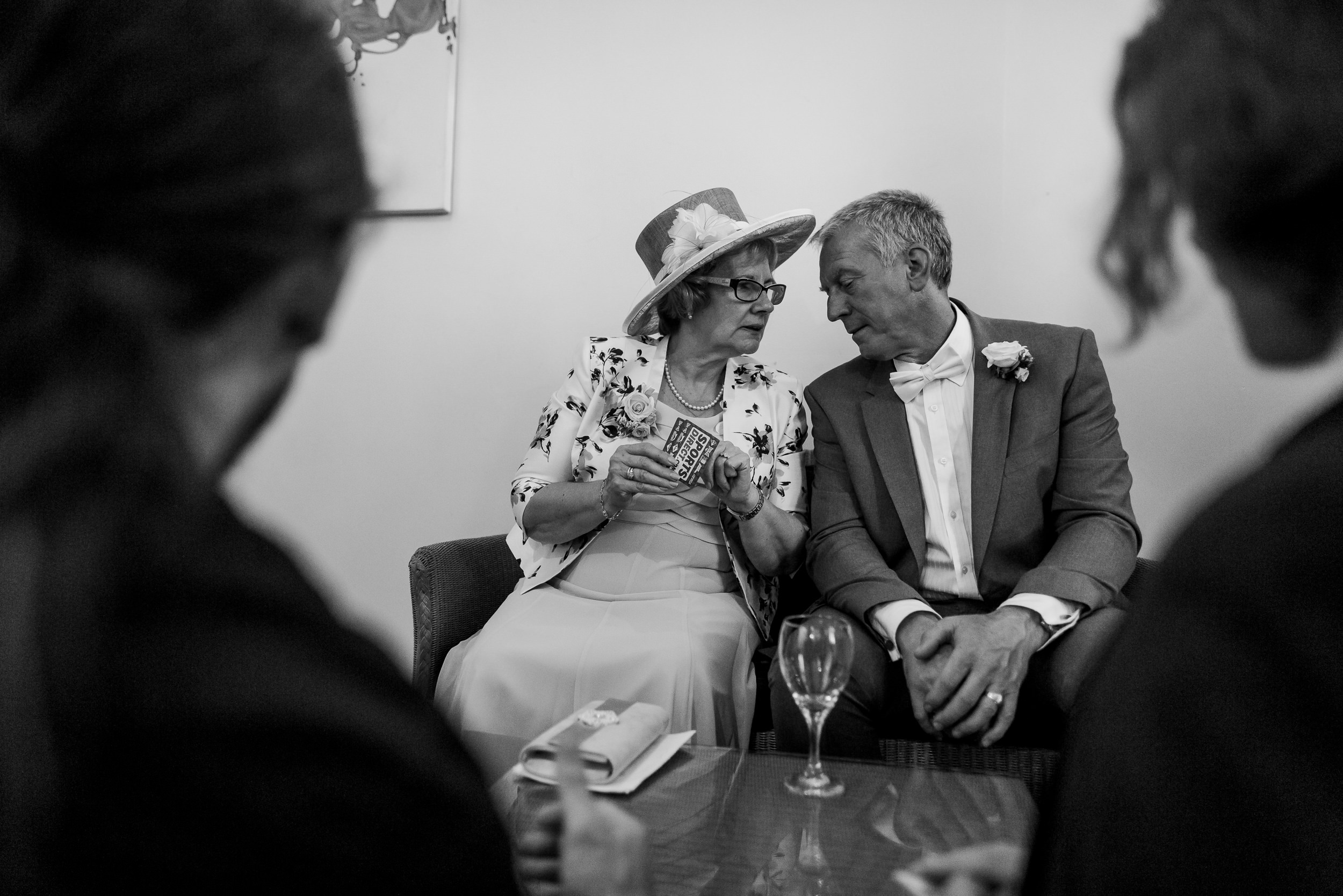 Playing cards at a wedding - yorkshire wedding 