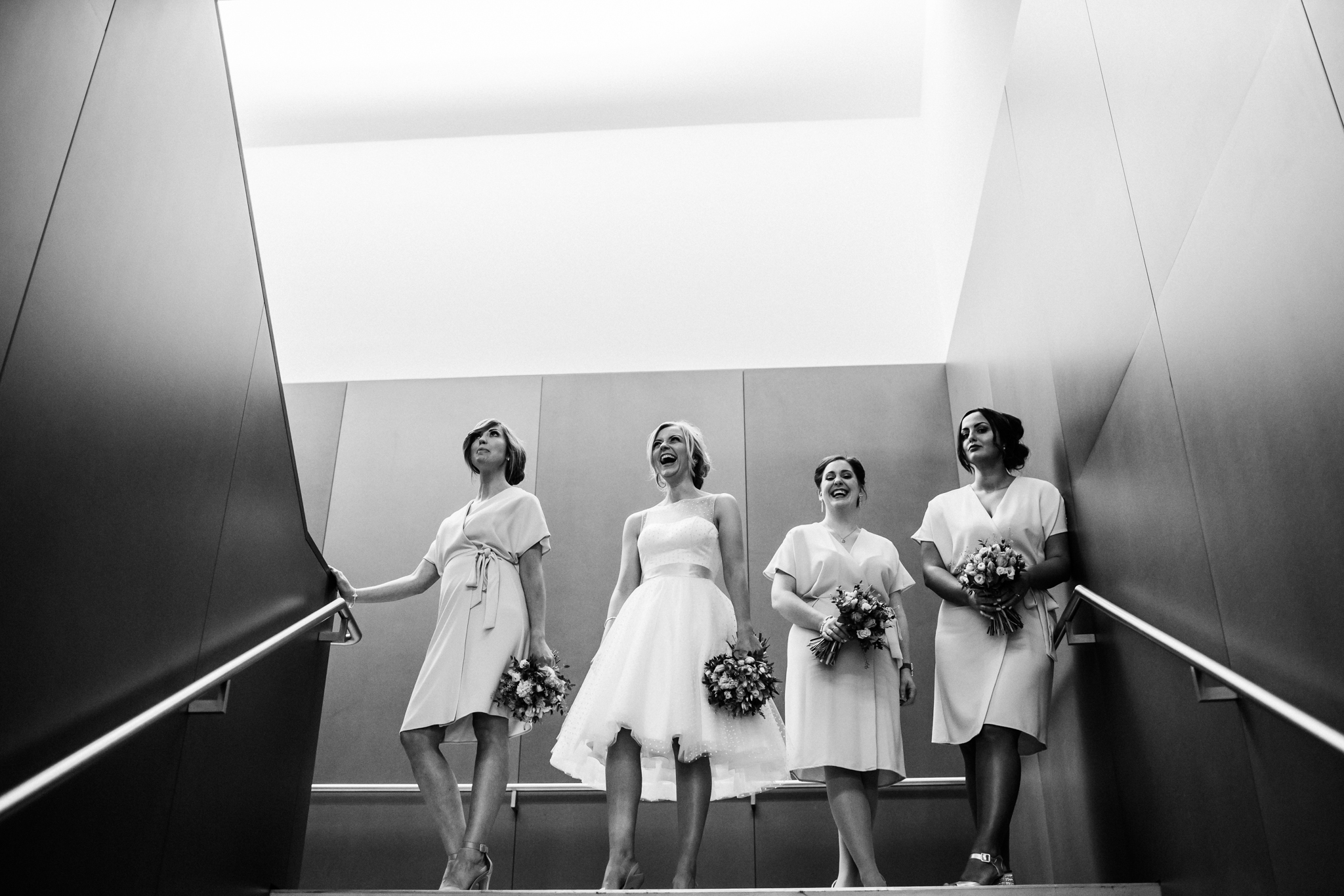 stylish brides party