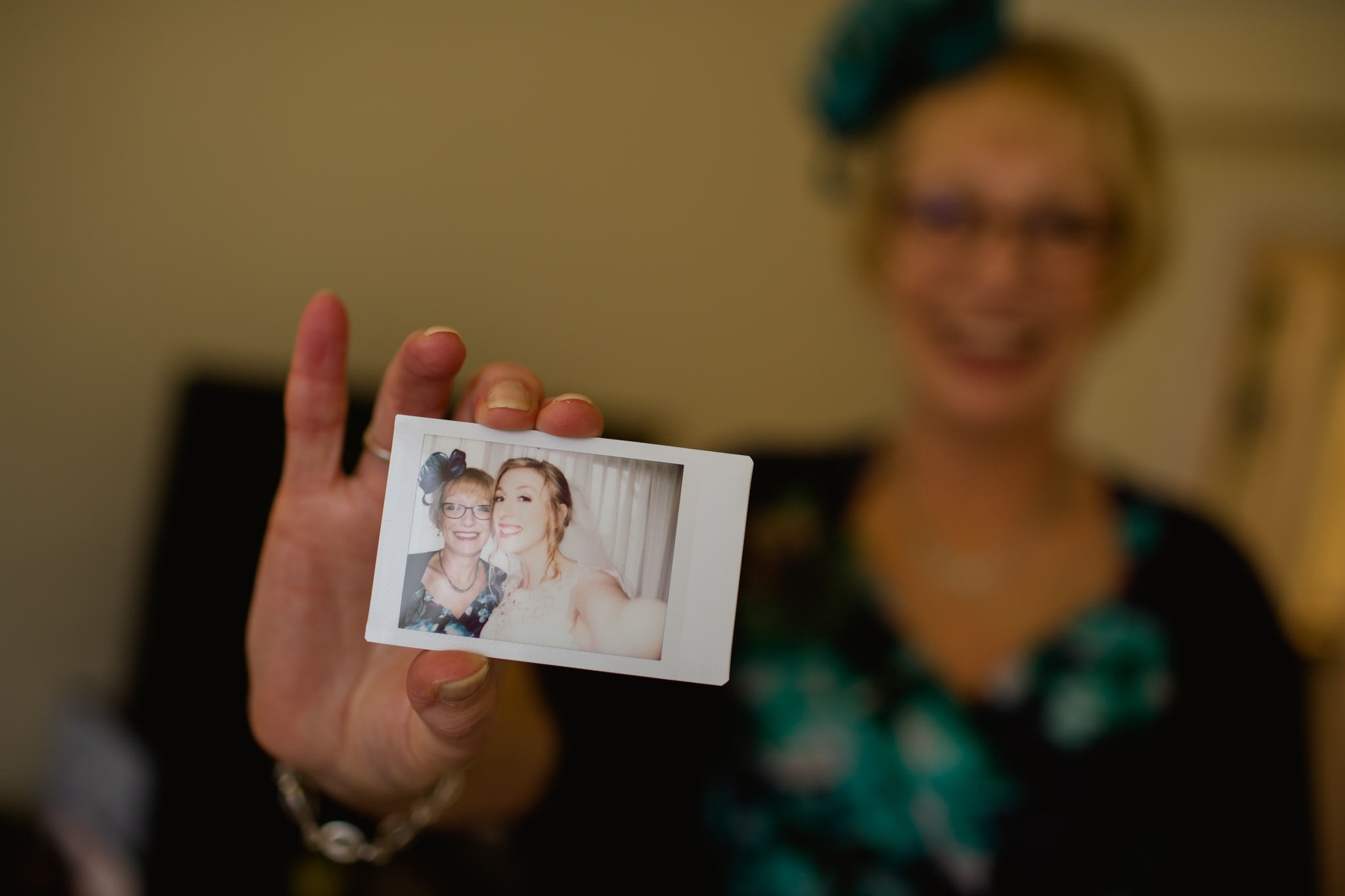 polaroid of mother and daughter