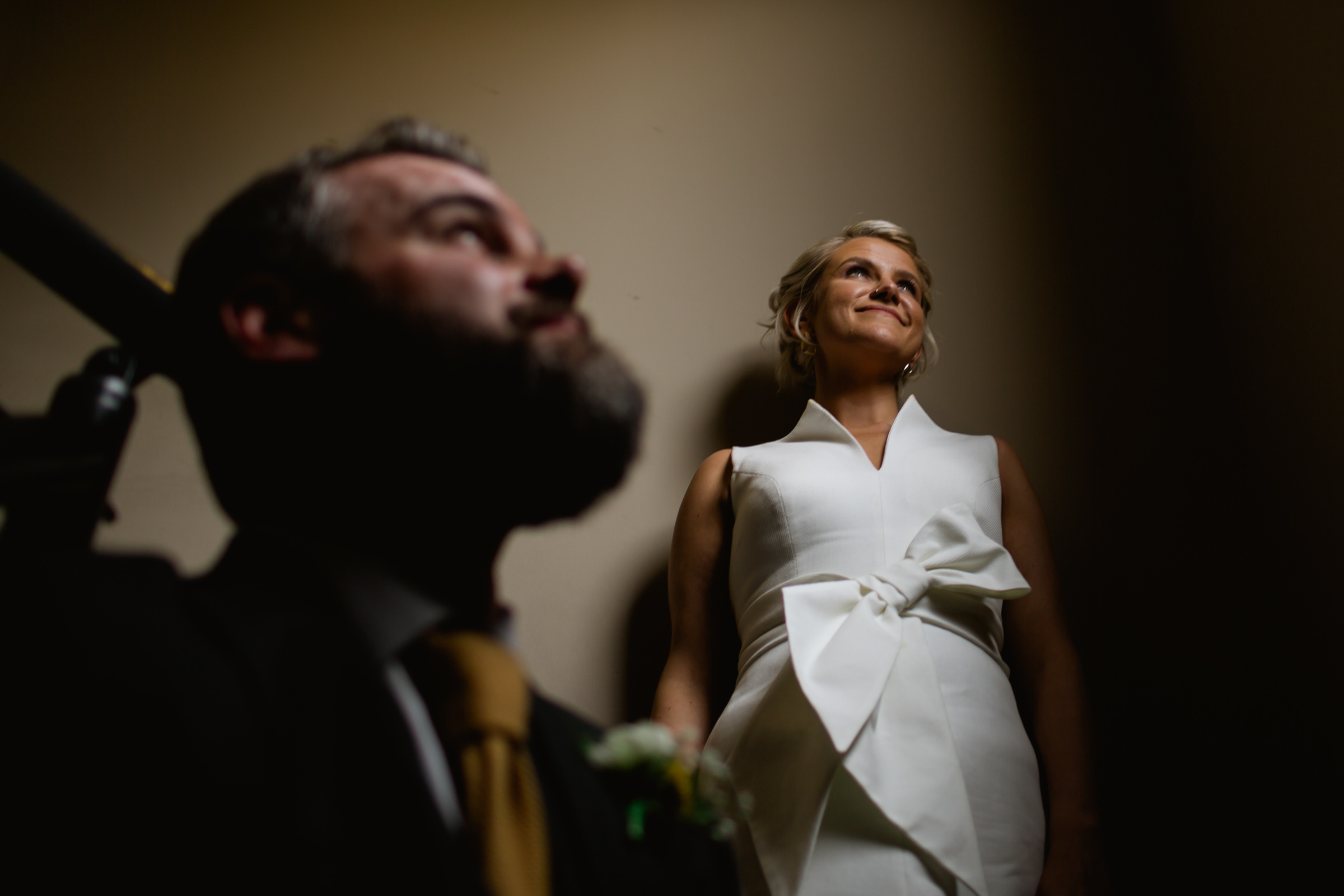 bride and groom portraits at great john street hotel manchester