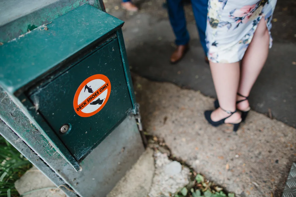 deck shoes only at a wedding