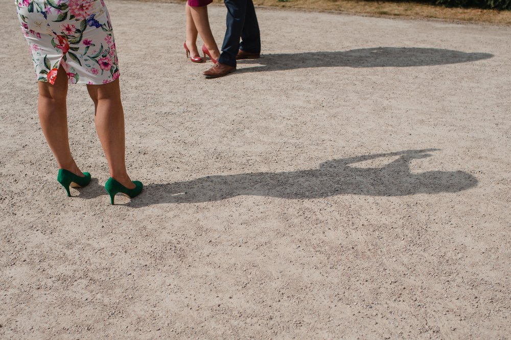 guests taking pictures at Yorkshire Sculpture Park