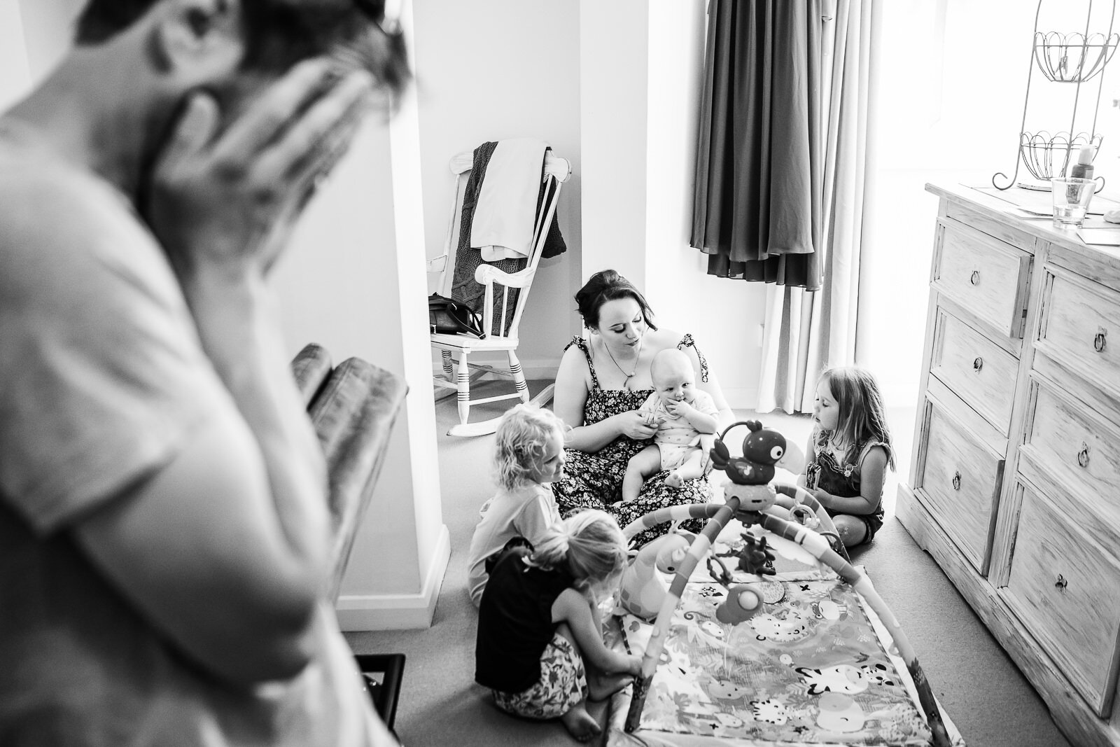 kids getting ready for a wedding in london 