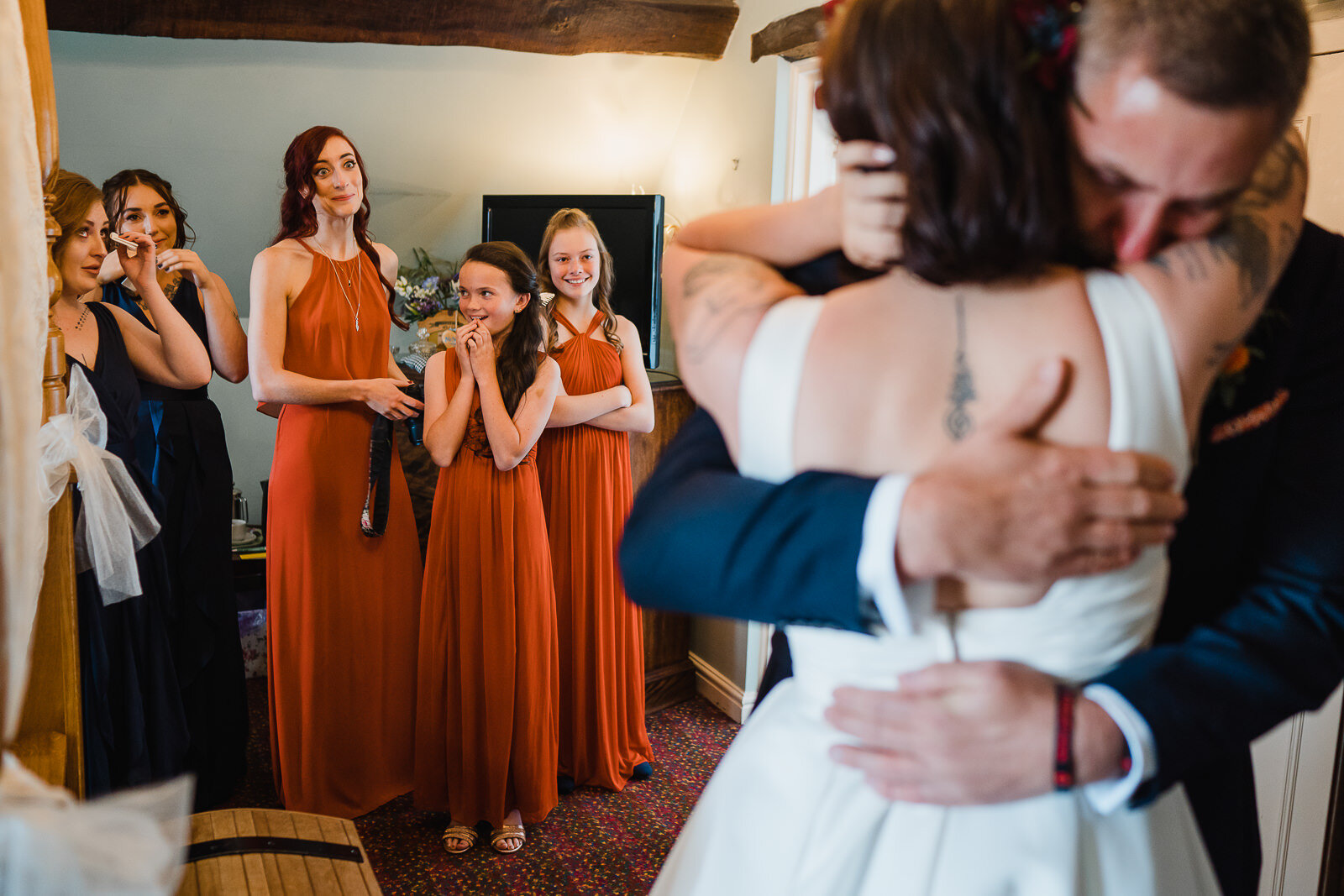emotional dad hugs his daughter on her wedding day t hundred house 