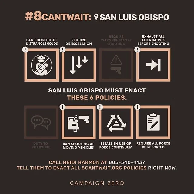 #8cantwaitslo #8cantwait #SanLuisObispo https://8cantwait.org/city/san-luis-obispo-ca