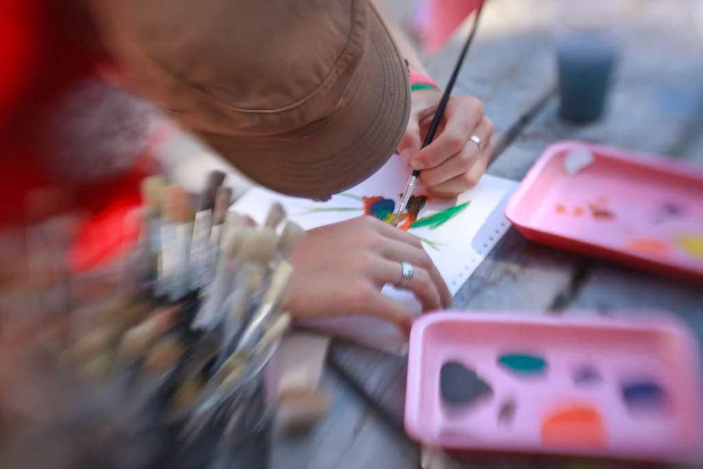 Making art at Camp Kintail