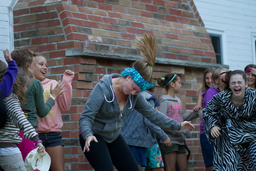 Singing and dancing at Camp Kintail, Goderich, ON.