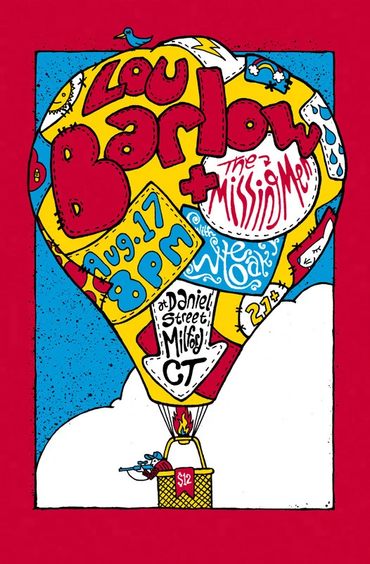 Lou Barlow gigposter