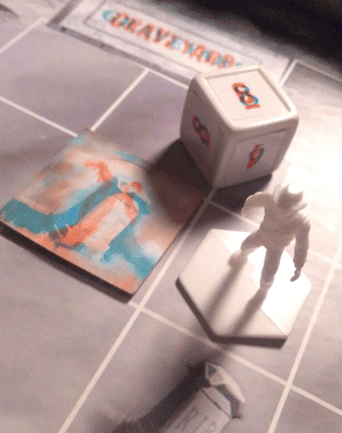 Beware of Zombie's in the graveyard at night... and changing die rolls.