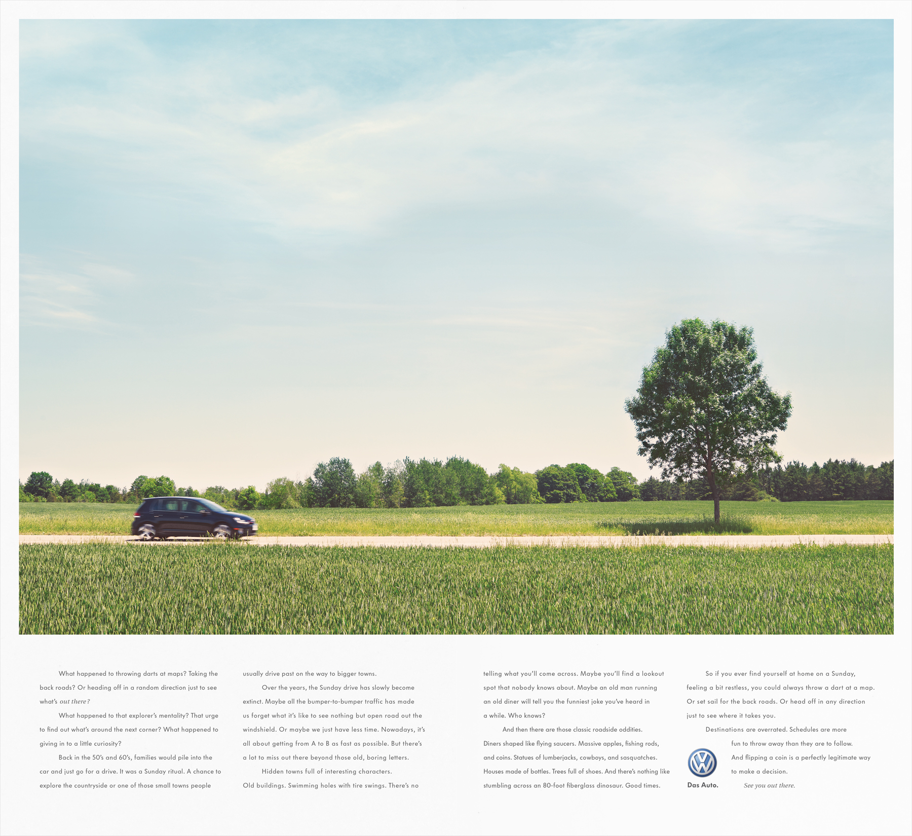  “Sunday Drive” Advertising Campaign    Agency: Red Urban    Client: Volkswagen 