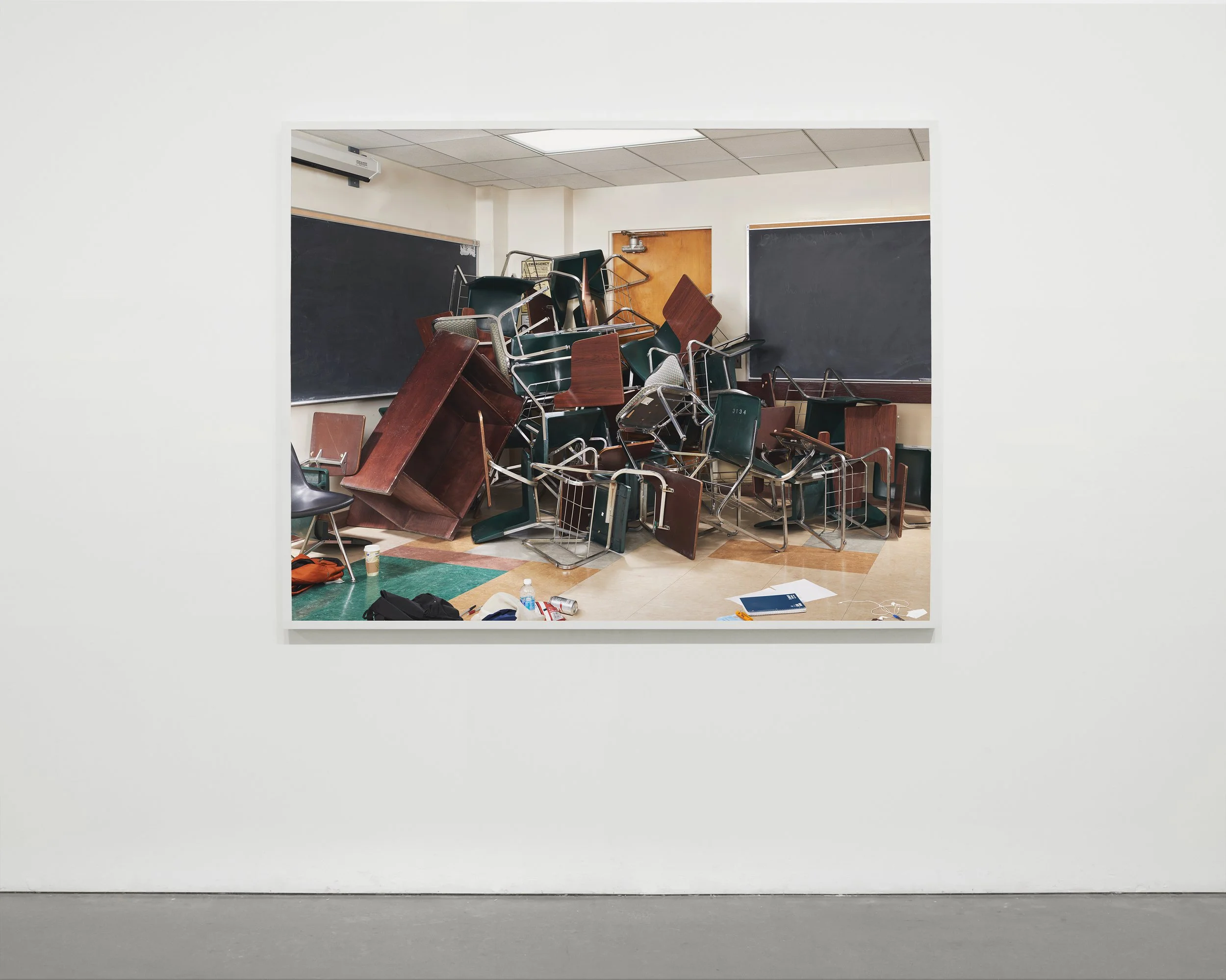  “Barricade”, 2018-2021  54 × 70 in. (137.15 × 177.80 cm) 