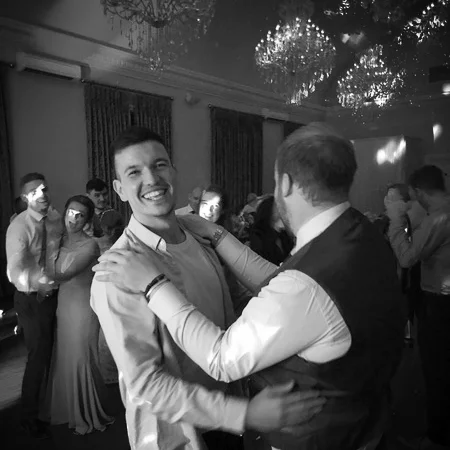Matt with his lucky man!