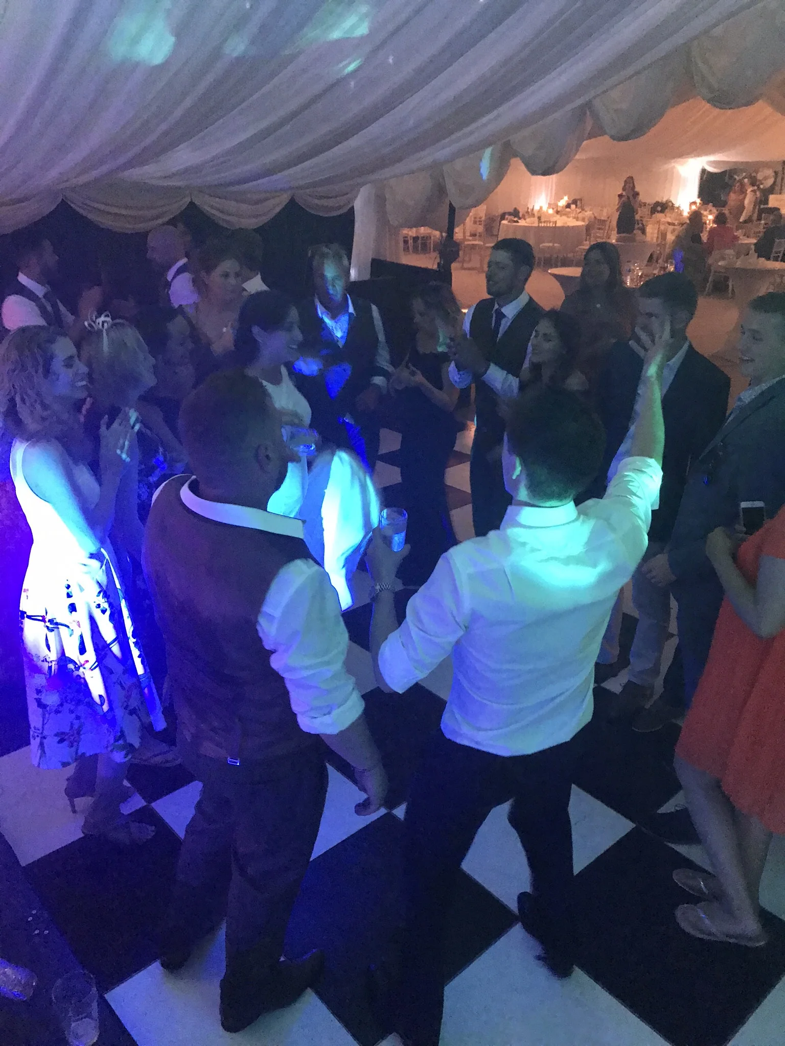 Partygoers all dancing the night away!