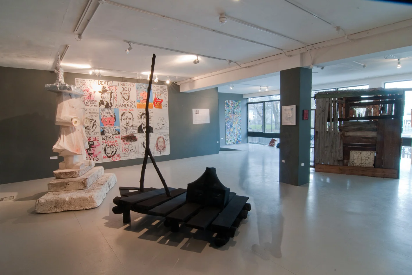 A view from the back of the Gallery towards the Lighthouse keeper and the Charlies suite (with ghost!)