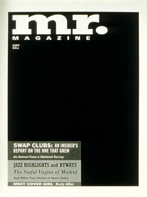 "Mr." (1995) (8”x10”) B/W laser print on paper.