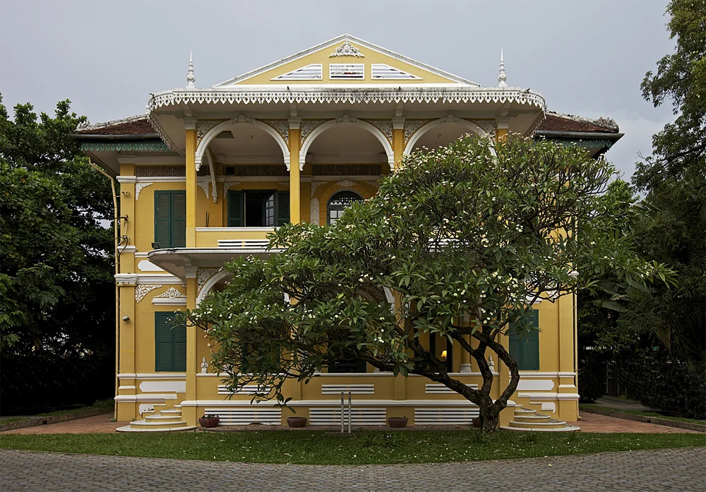 one of the more well-preserved colonial villas in phnom penh