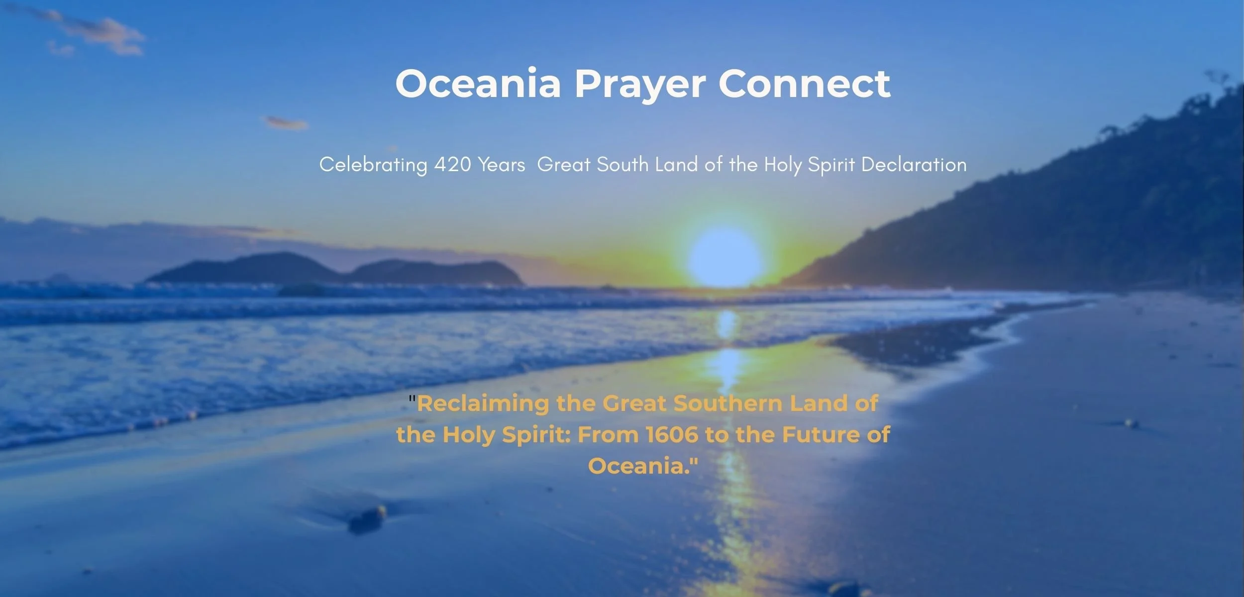 Oceania Prayer Connect