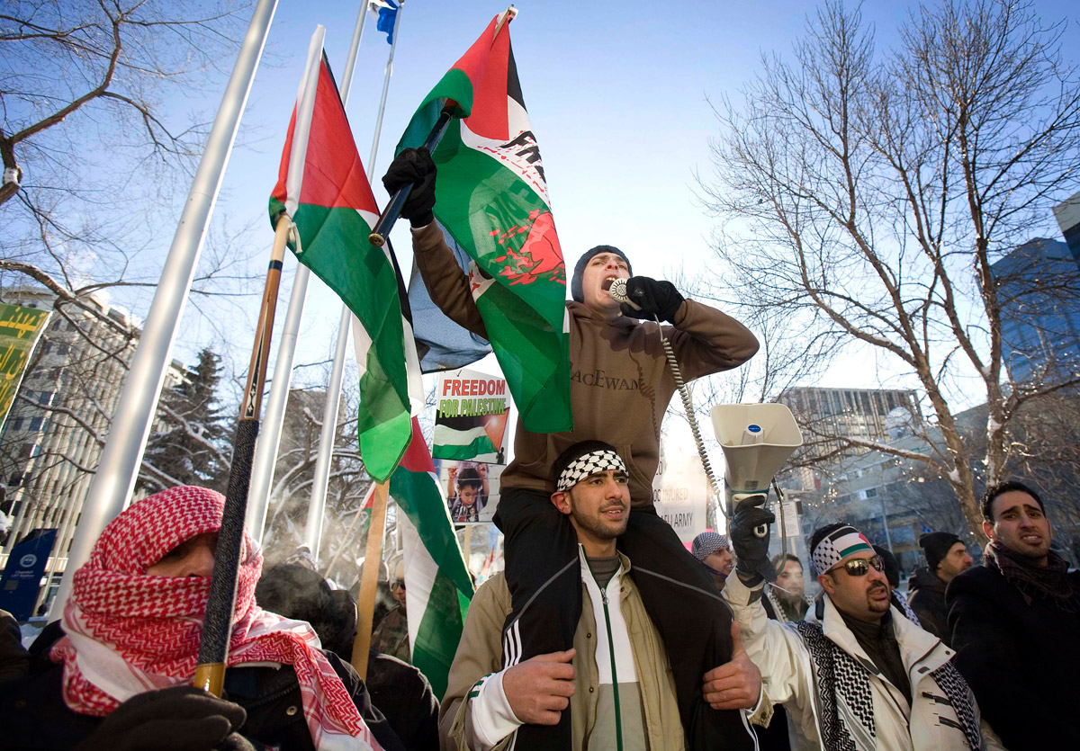  Palestinian rally, Edmonton 
