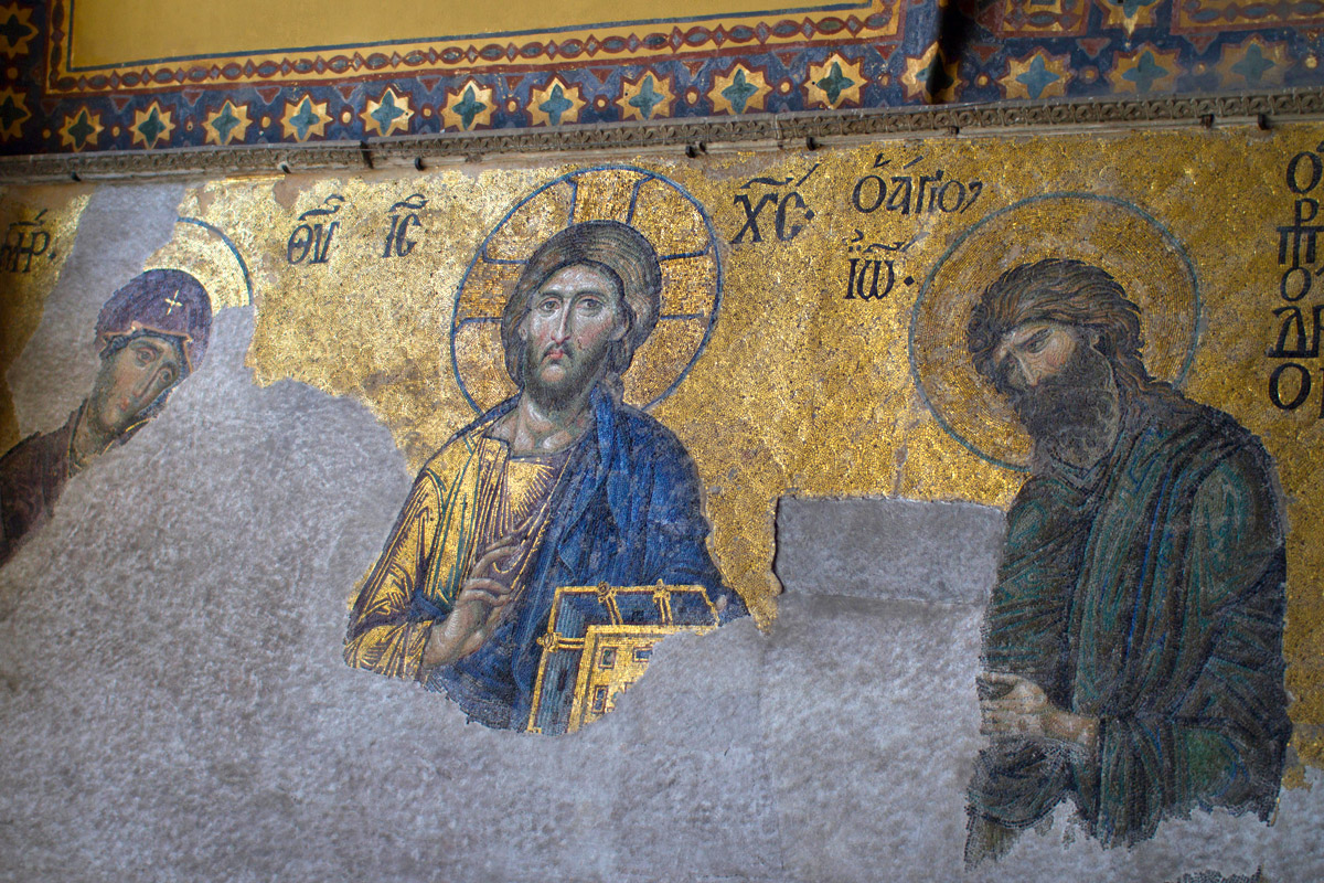  13th Century Deisis Mosaic, Ayasofya. 