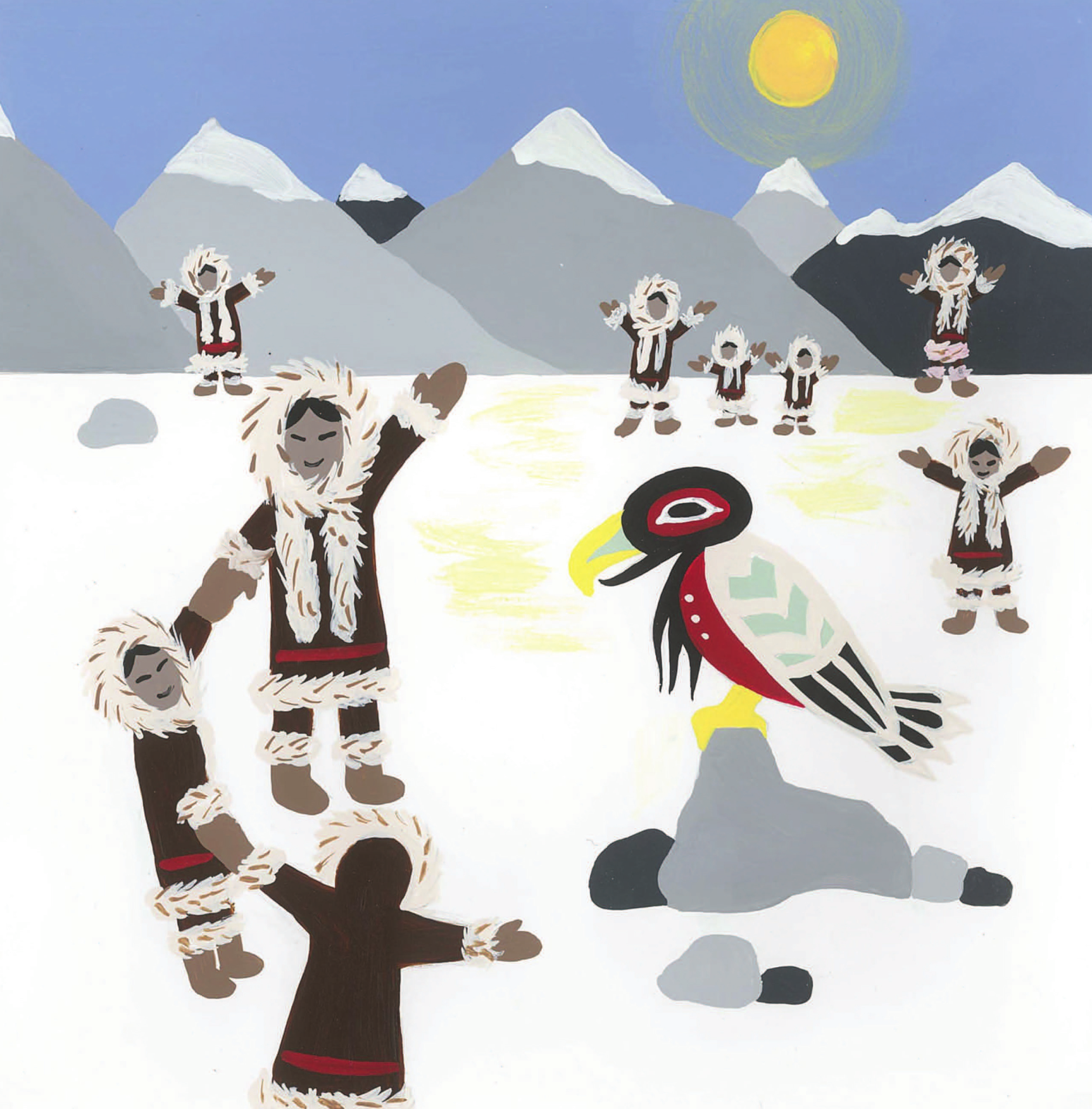 Crow Brings Daylight - An Inuit Legend conv 25.png