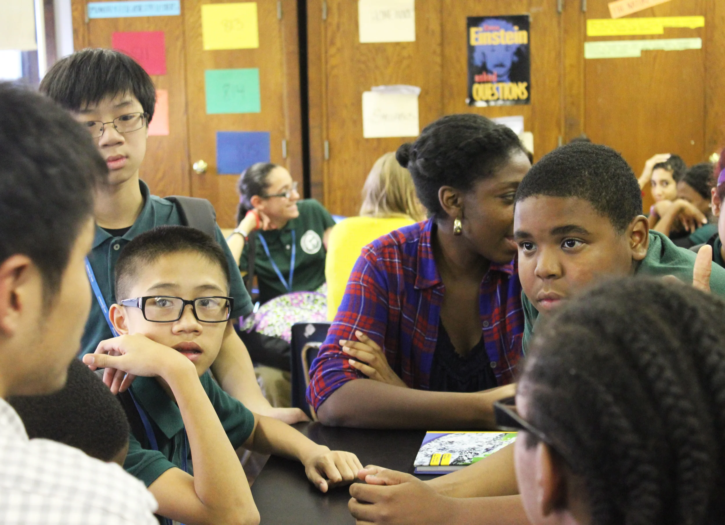 Volunteers from Penn Med and USciences teach our students about careers in the medical field!