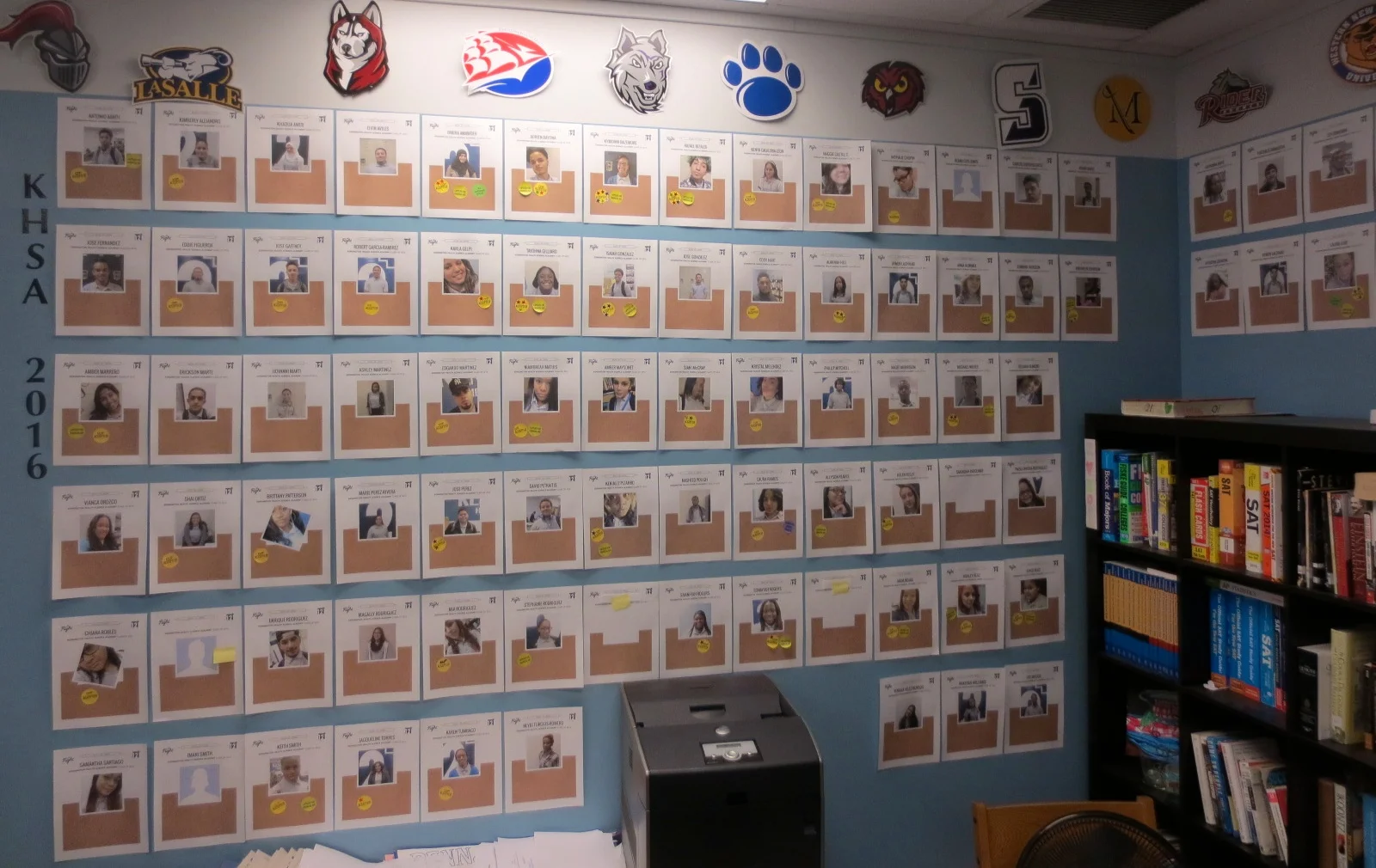 Senior Wall: Currently, with many badges, and more to come!