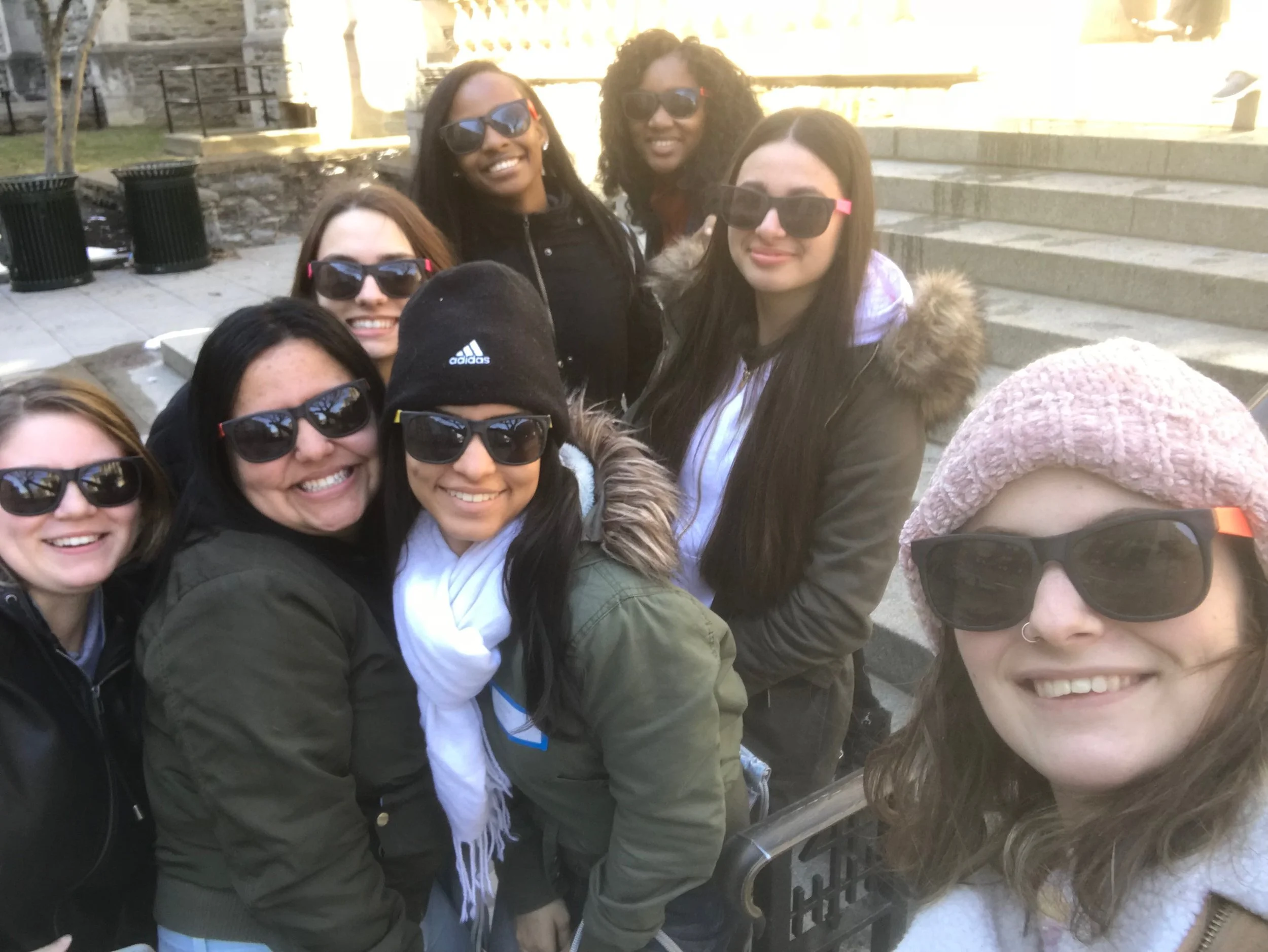 Danielle chaperoning a group of students to the 2018 Dollar Divas Conference at University of Pennsylvania. 