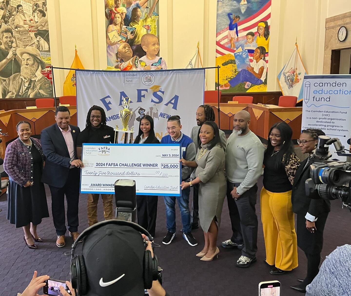 More snippets from the FAFSA press conference 📑📚

Isaiah from BPLA (one of our partner schools) spoke about the importance of FAFSA and why students should complete it, and had words of encouragement for the other schools as well! ✨

Thank you agai