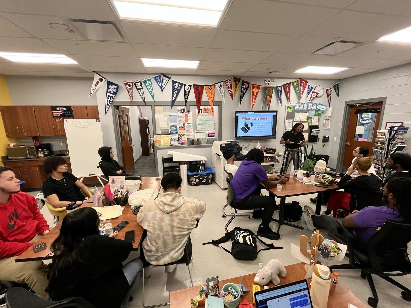 Special visit from our board member Kristen at Camden High Campus! 🥰

Kristen was there to kick off career week and even led a resume workshop for our students 📄✏️

The students loved it and even noted where their resume could use some edits! Thank