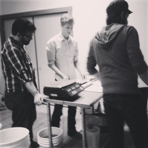  Still pretty unavoidably hip candid photo geeking out with the roasters; Beard 83% (depending on who you ask)