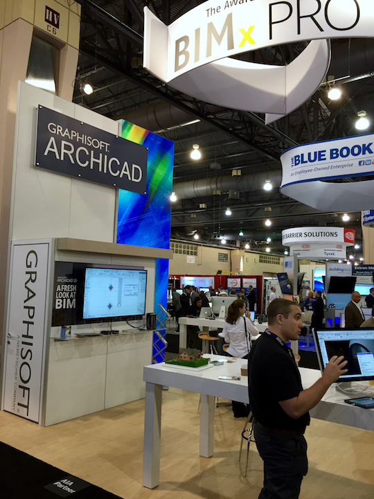 Graphisoft's ArchiCAD booth at #AIACon16