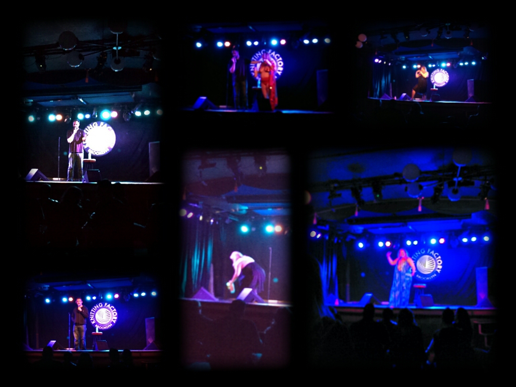 Do 6 shitty photos = 1 good collage? Bridget Everett, Dan Soder and Kurt Metzger at The Knitting Factory