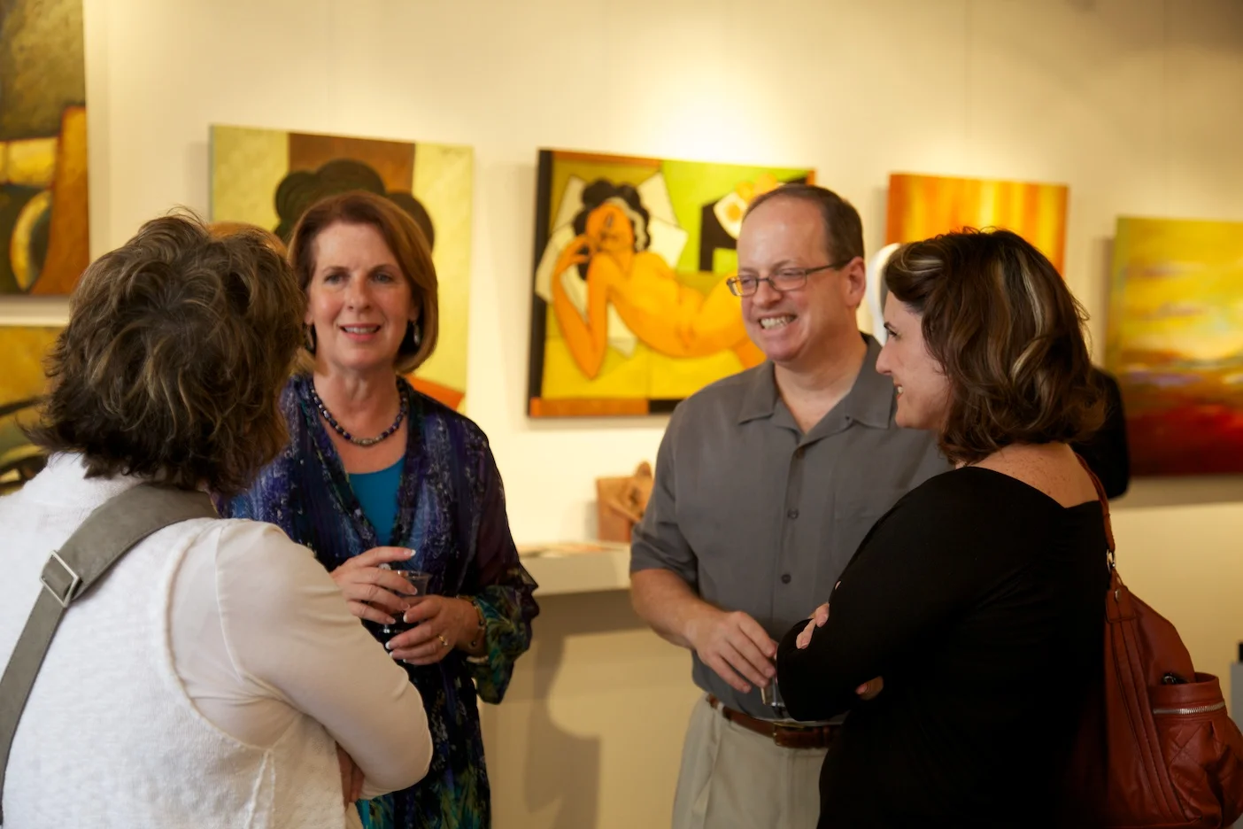Sharon Allard, of Allard and Roberts Interior Design, Owner Kenny Offermann, Owner Russell Medford, Talli Roberts of Allard and Roberts Interior Design