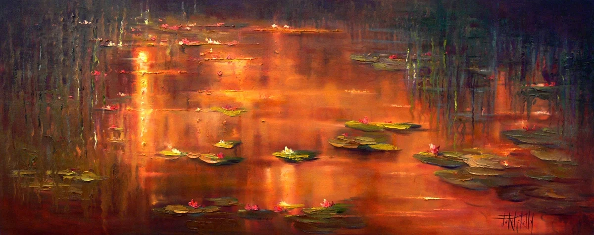 Golden Moment, Water Lilies