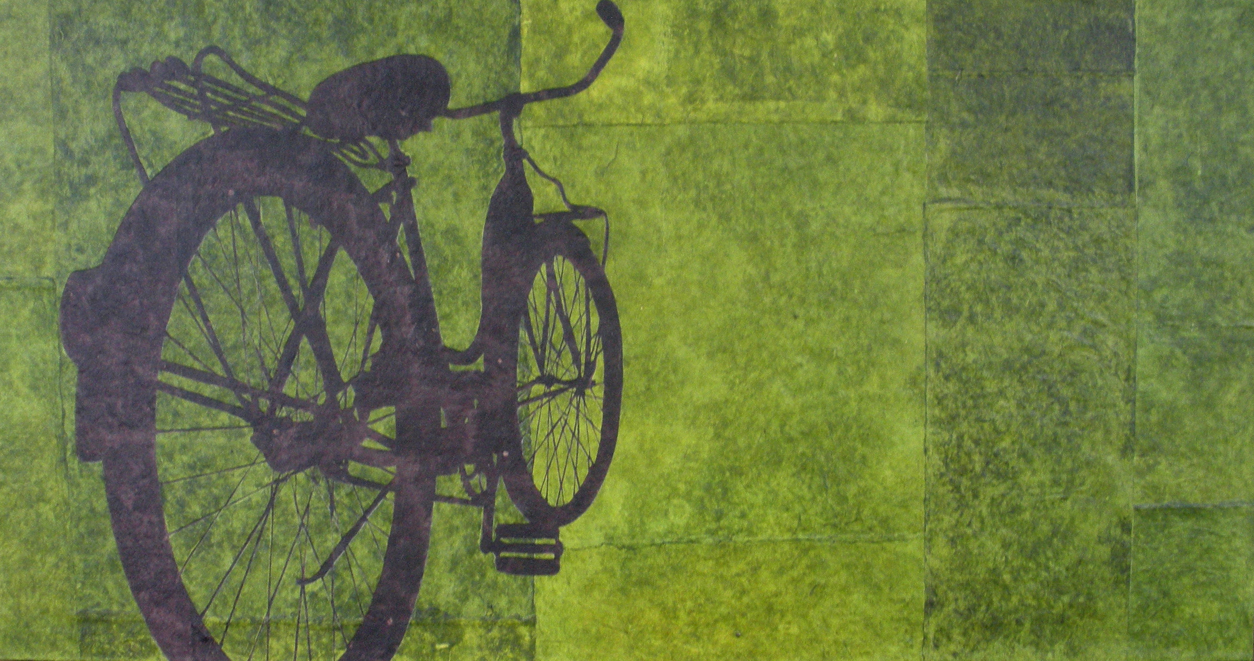 Destination Unnecessary by Grant Penny , Paper collage on cradled panel, 24"h x 48"w, $1,600