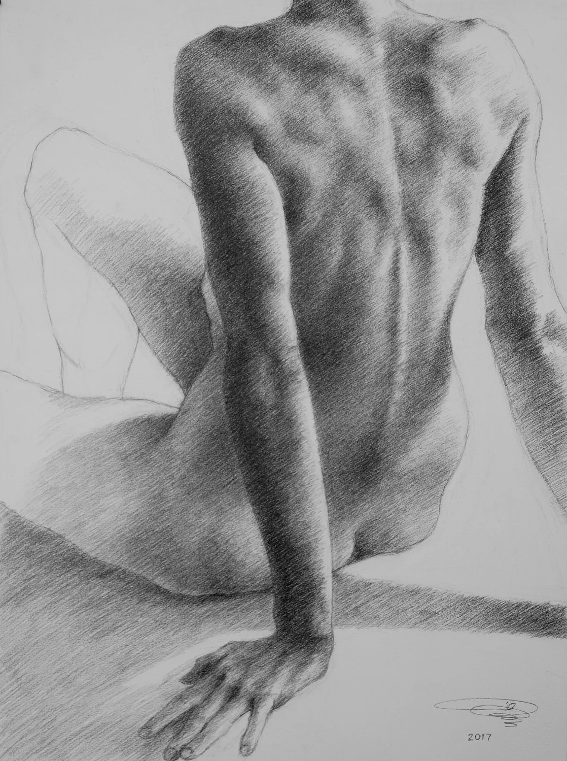 Pencil on Paper 30"H x 22"W