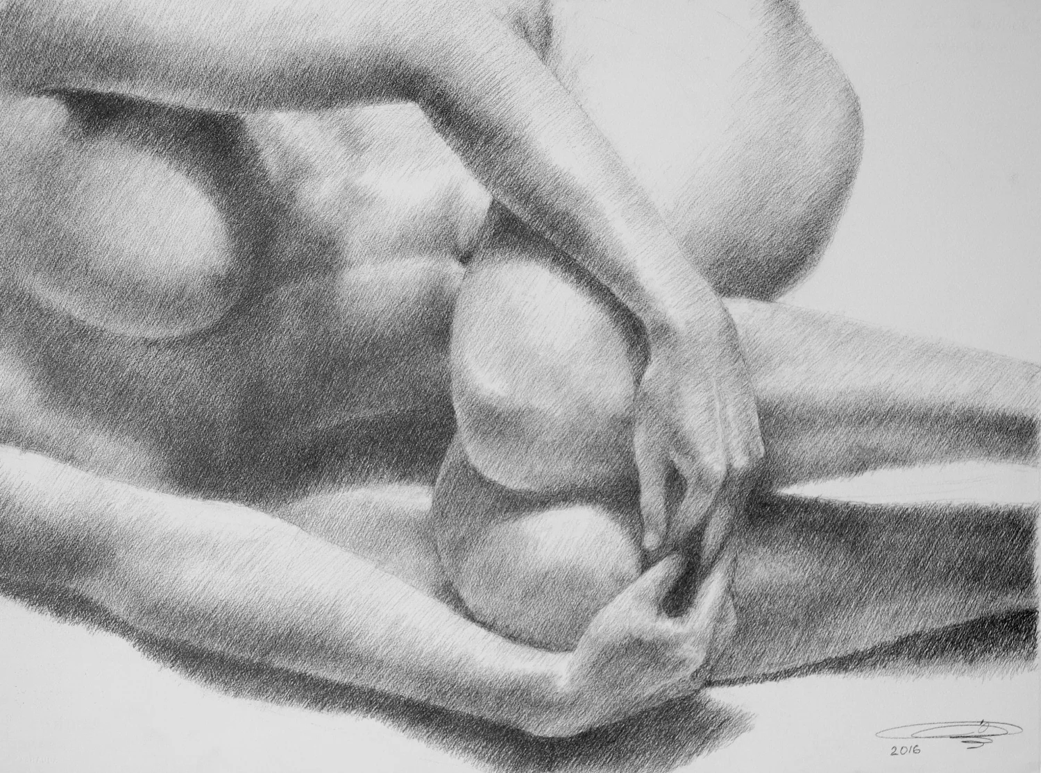 Pencil on Paper 22"H x 30"W
